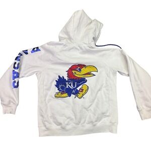 E5 College Classics Women's NCAA KU Jayhawks Kansas University White Blue XL